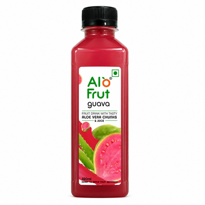 Alo Frut Guava Juice with Aloevera Chunks - 320ml