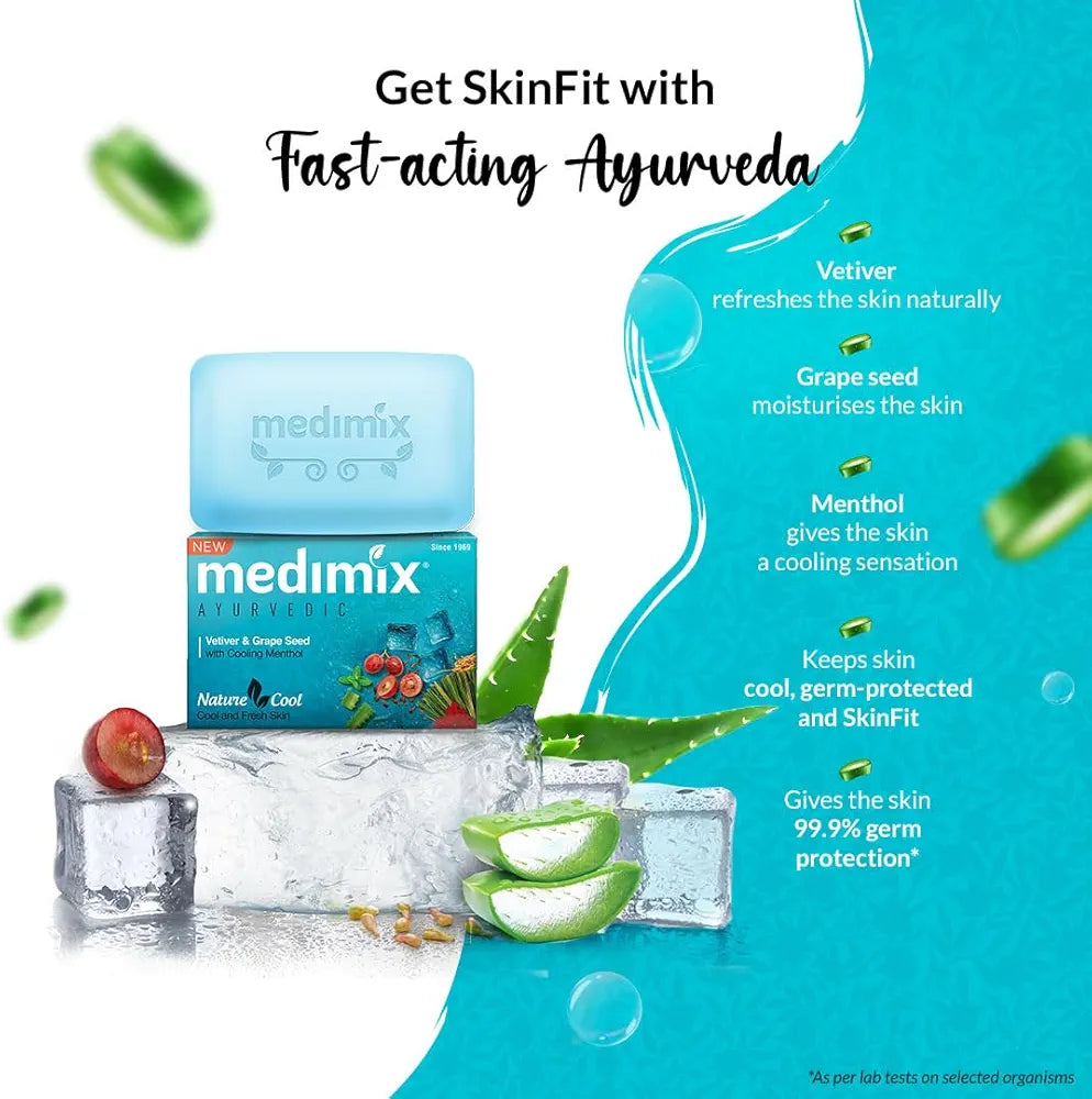 Medimix Ayurvedic Nature Cool soap - 75g (Pack of 4)