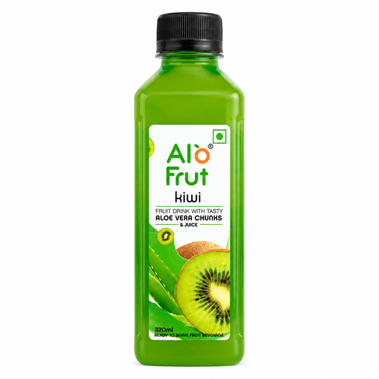 Alo Frut Kiwi Juice with Aloevera Chunks - 320ml