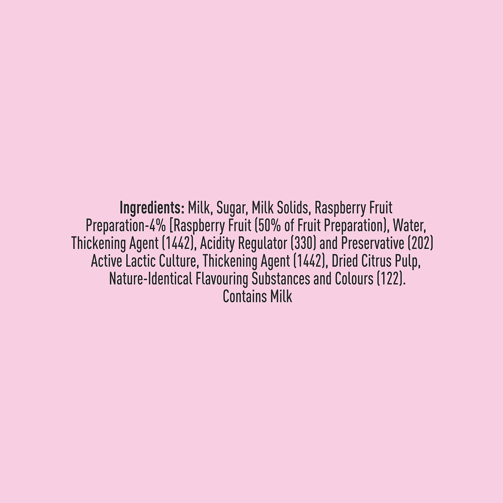 Mother Dairy Raspberry Flavoured Yogurt - 100g