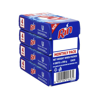 Rin Detergent Bar 4 Units × 250g