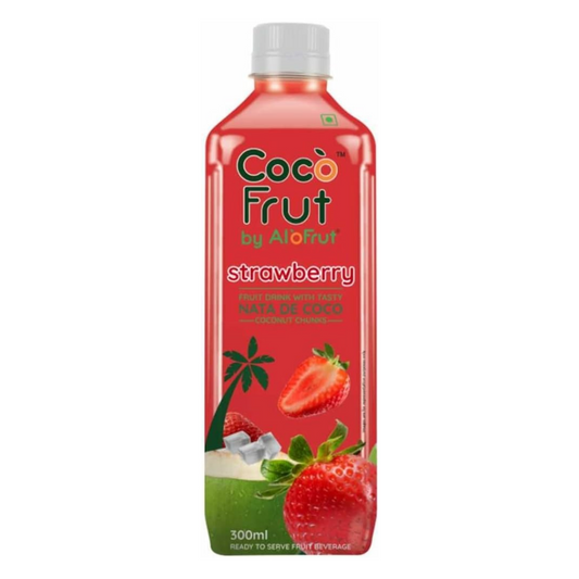 Coco Frut Strawberry Drink with Nata De Coco – 300ml
