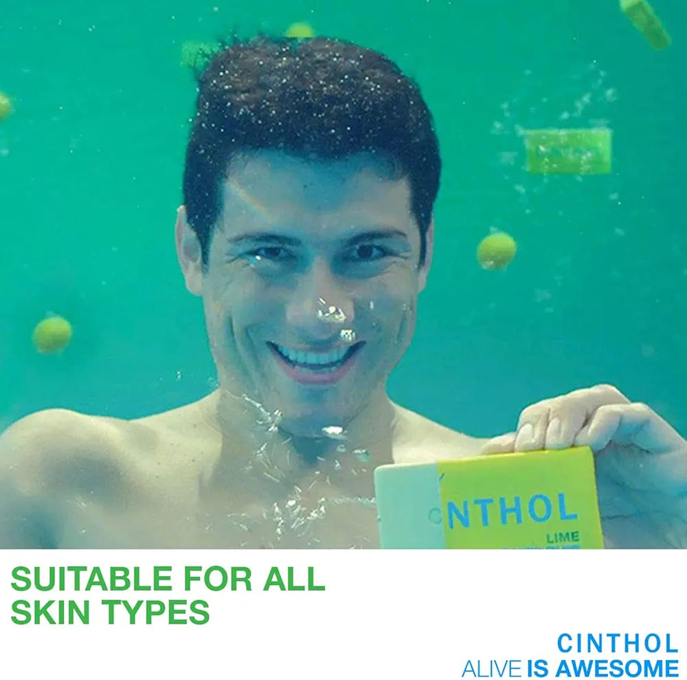 Cinthol Lime Refreshing Deo Soap - 75g (Pack of 4)