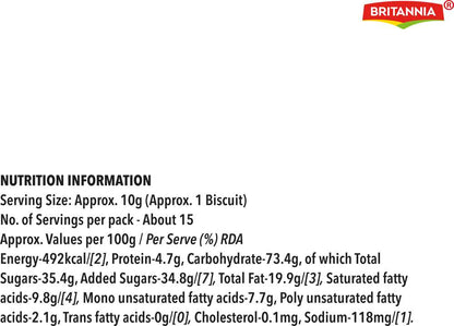 Britannia Bourbon Cream Sandwich Biscuit (150g)