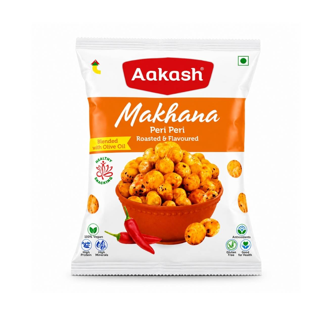 Aakash Peri Peri Roasted Makhana - 12g
