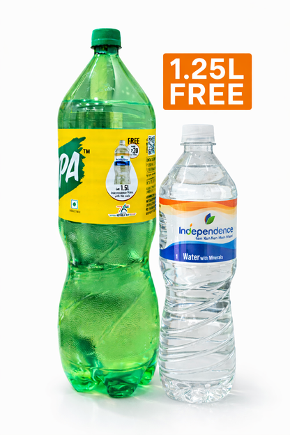 Campa Lemon Flavoured - 2.25ltr + 1.5 ltr Water bottle Free
