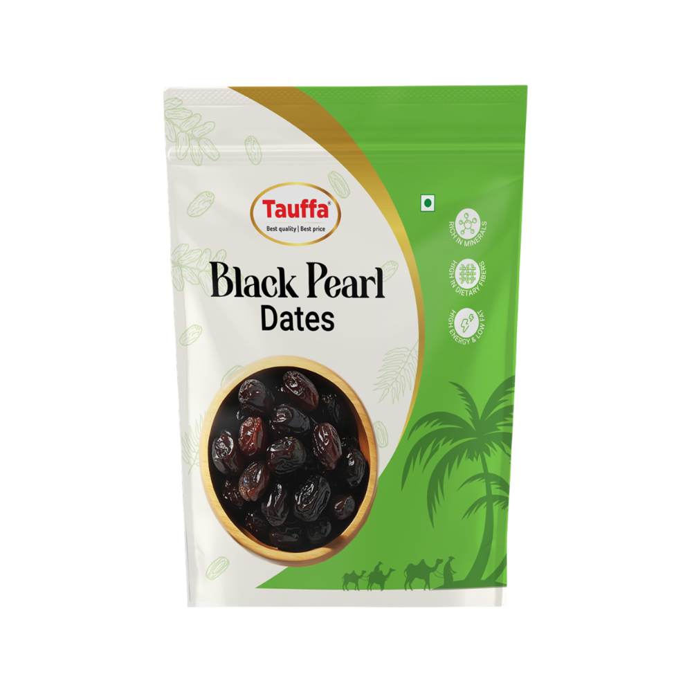 Tauffa Black Pearl Dates (Khajur) - 500g