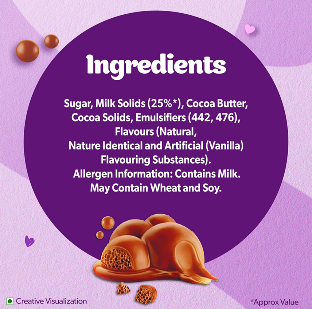 Cadbury Dairy Milk Silk Bubbly Milk Chocolate Bar