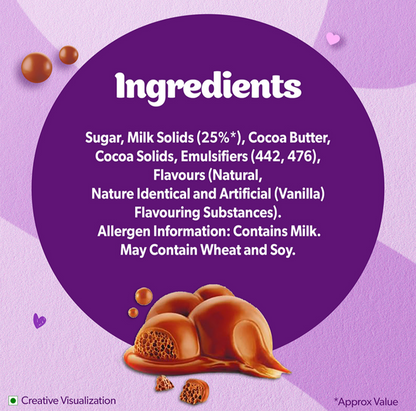 Cadbury Dairy Milk Silk Bubbly Milk Chocolate Bar