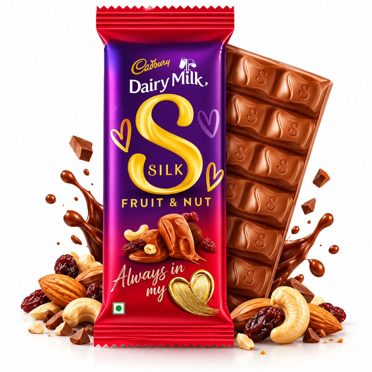 Cadbury Dairy Milk Silk Fruit & Nut Chocolate Bar - 51g