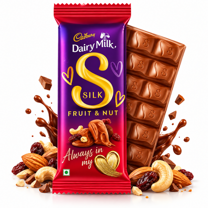 Cadbury Dairy Milk Silk Fruit & Nut Chocolate Bar - 51g