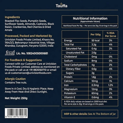 Tauffa Trail Mix - 250g