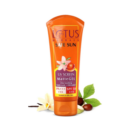 Lotus Herbals Safe Sun Uv Screen Mattegel Ultra Soothing Sunscreen - 100g