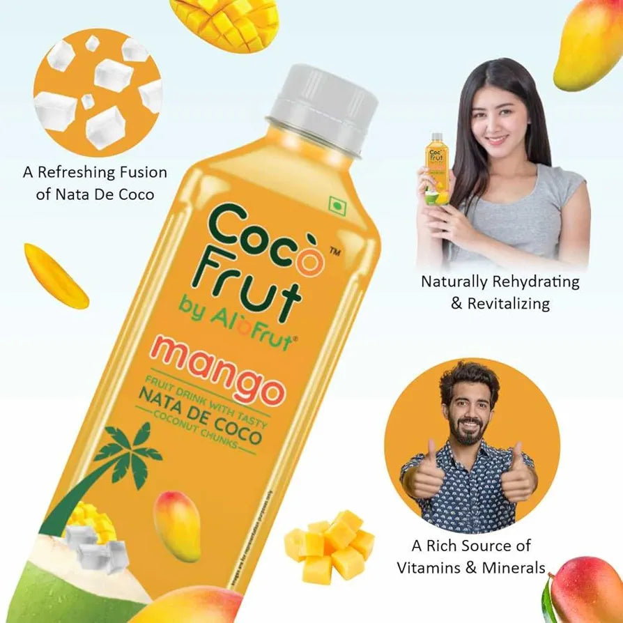 Coco Frut Mango Fruit Drink with Nata De Coco – 300ml