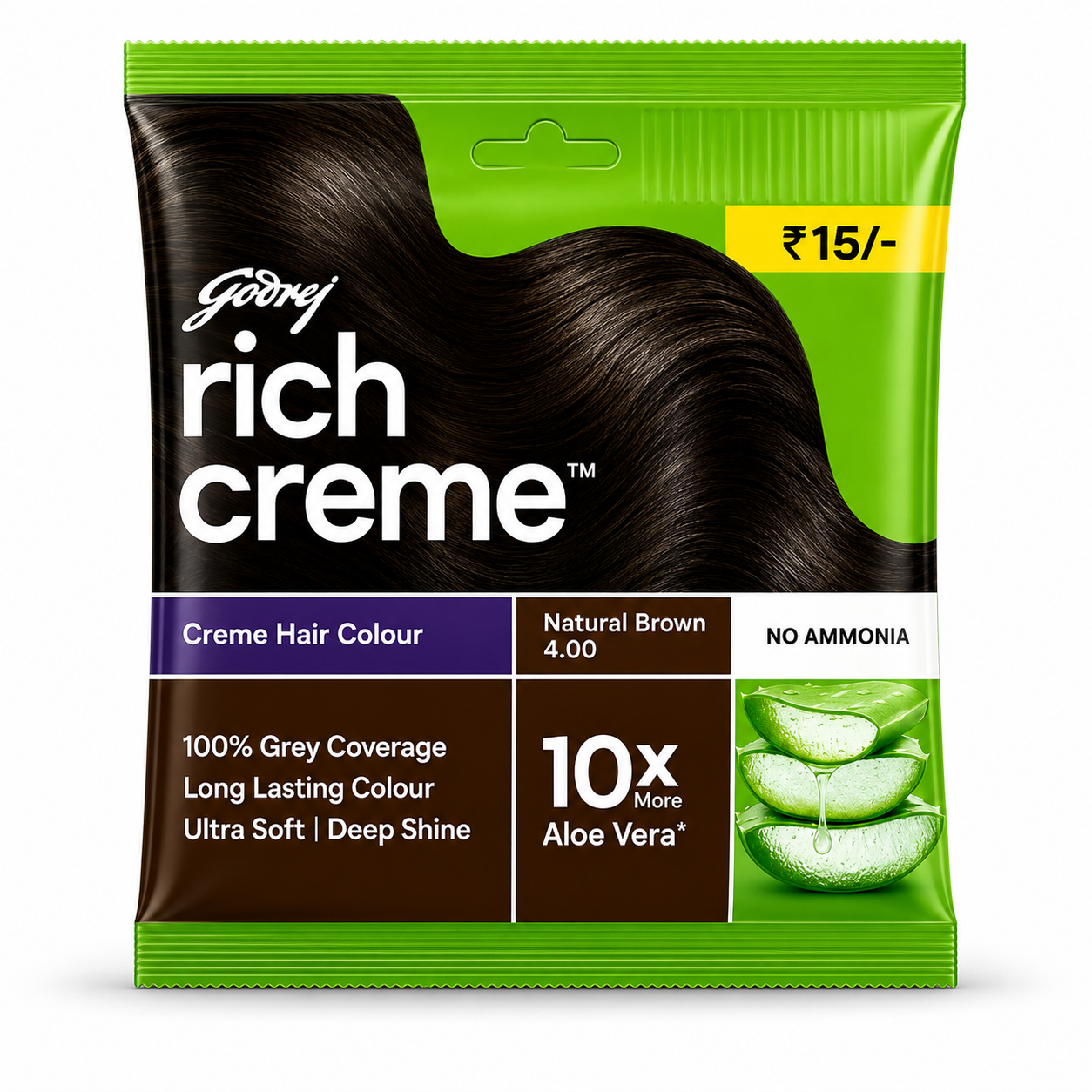 Godrej Expert Rich Crème Hair Colour (Natural Brown) - 11g