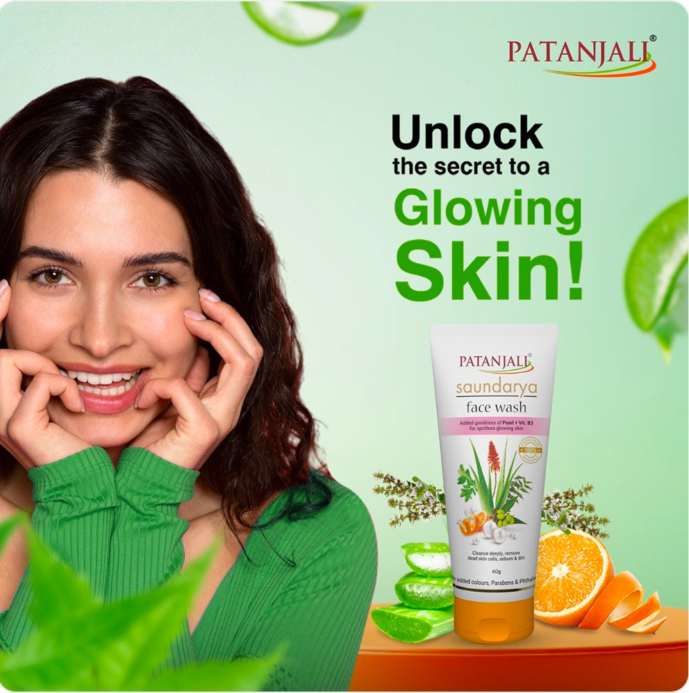 Patanjali Saundarya Face Wash (60g)