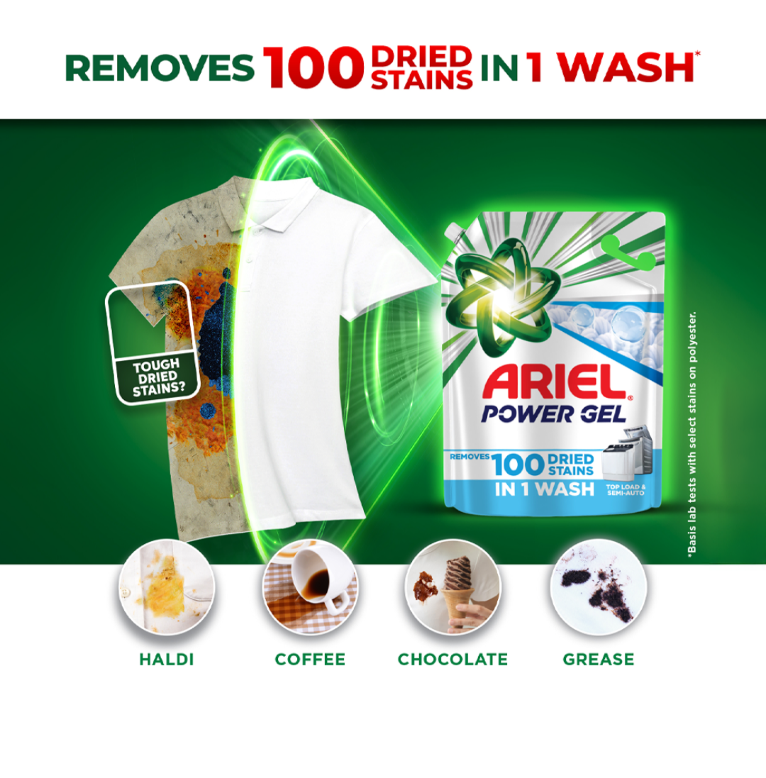 Ariel Power Gel Top Load Liquid Detergent - 3kg