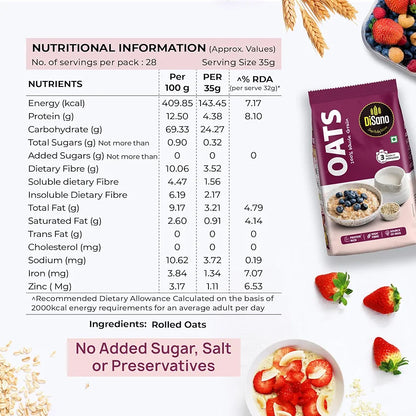DiSano Whole Grain Oats - 1kg