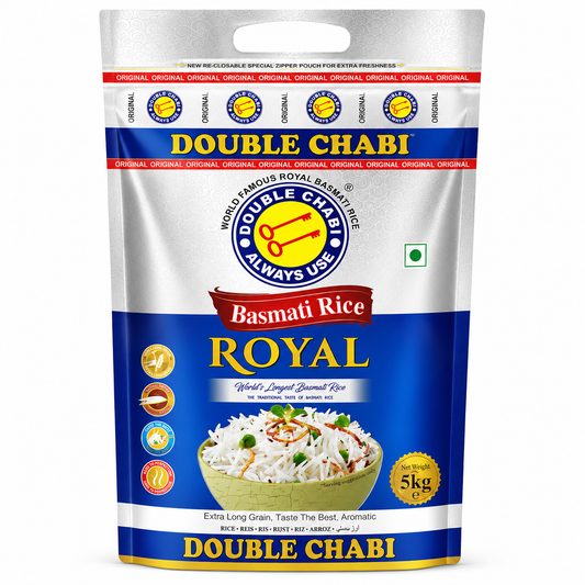 Double Chabi Royal Basmati Rice - 5kg