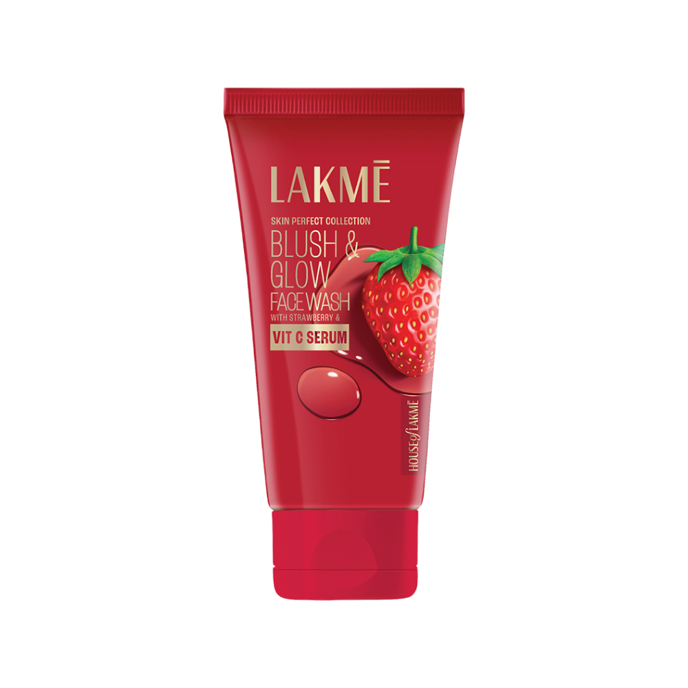 Lakme Blush & Glow Strawberry Gel Face Wash - 150g