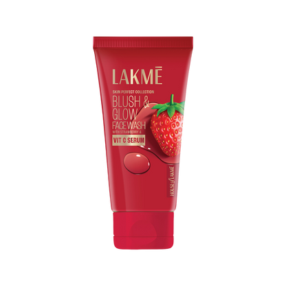 Lakme Blush & Glow Strawberry Gel Face Wash - 150g