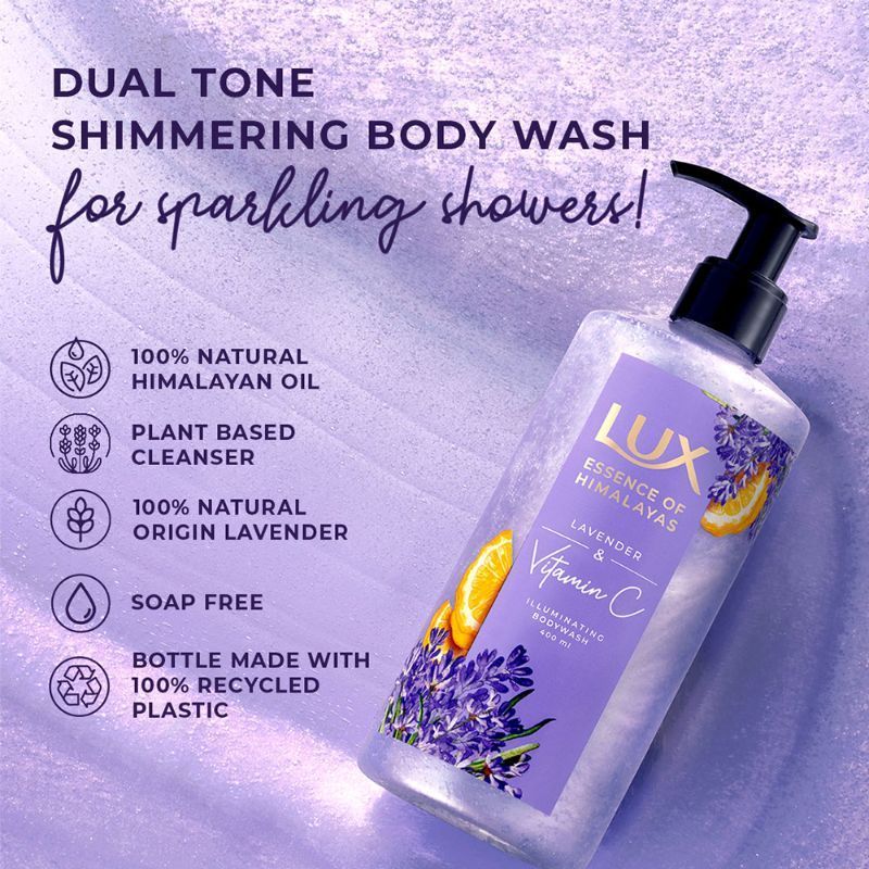 Lux Essence Of Himalayas Lavender & Vitamin C Illuminating Body Wash 400ml