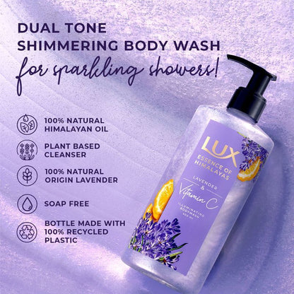 Lux Essence Of Himalayas Lavender & Vitamin C Illuminating Body Wash 400ml