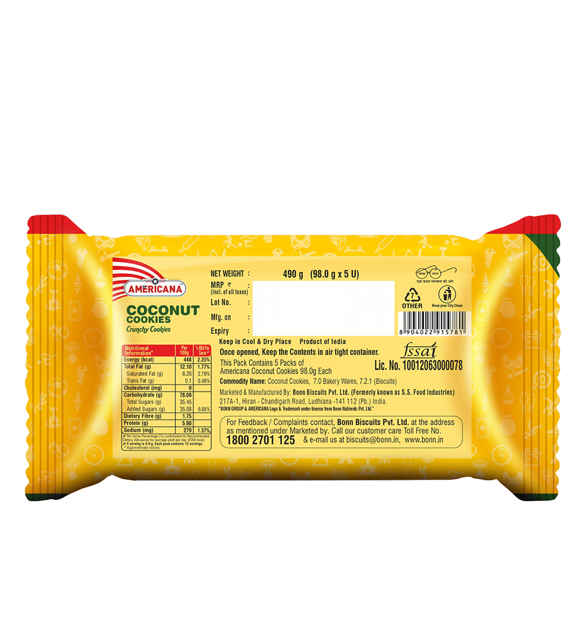 Americana Coconut Cookies - 202g