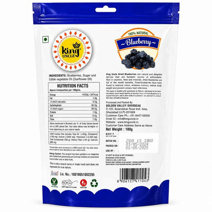 Dried Blueberries Premium Qualty - 180g