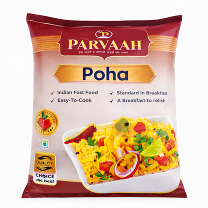 Parvaah Premium Fiber Rich Thik Poha - 500g