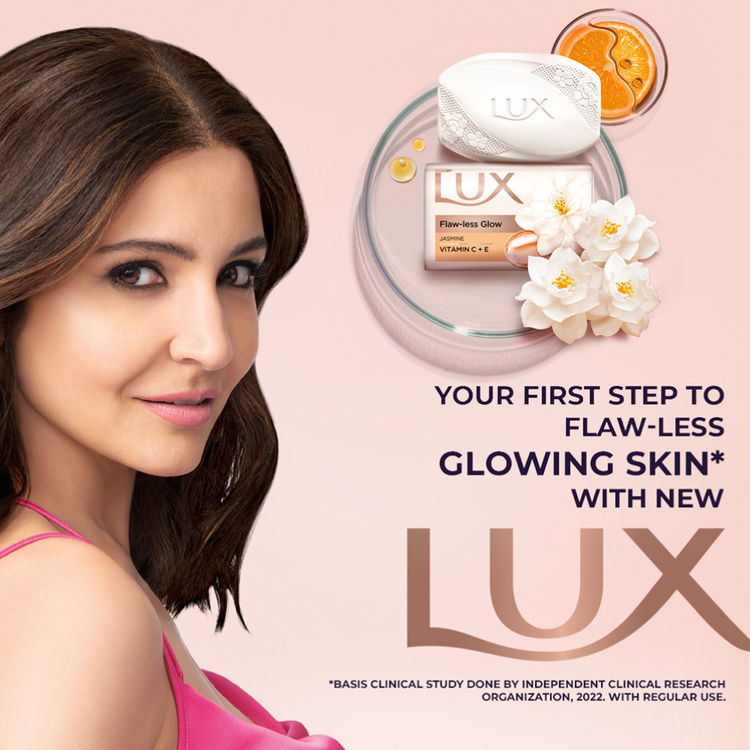 Lux Flaw-Less Glow Jasmine Bathing Soap - (Buy 4 Get 1 Free)