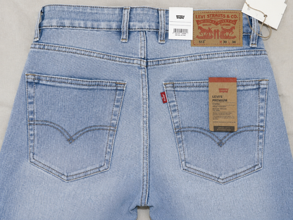 Levis Mens 505 Mid Rise Straight Fit Cotton Stretch Blend Jeans