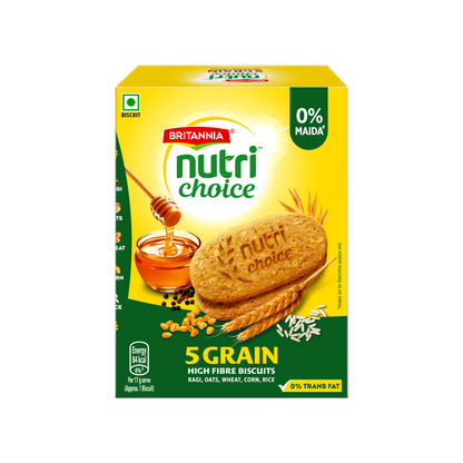 Britannia Nutri Choice 5 Grain Digestive Biscuits - 200g