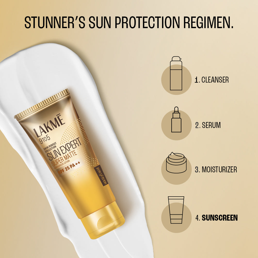 Lakme Sun Expert SPF 25 PA++ Super Matte Lotion Sunscreen - 50ml