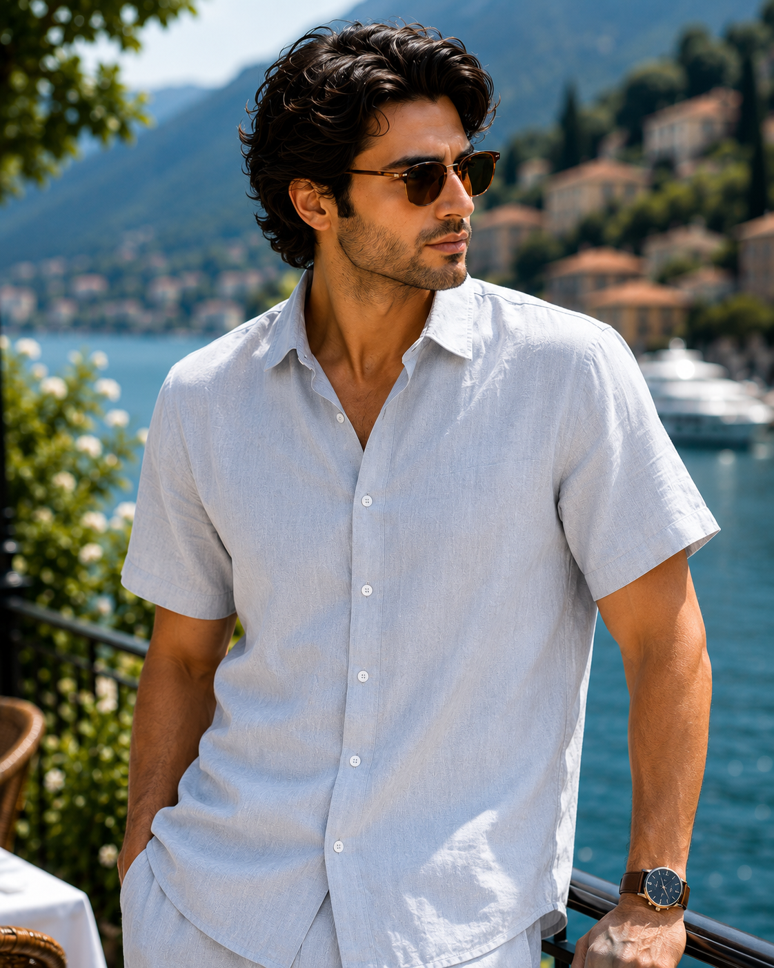 Zara Stylish Men's Linen Co-ord Set
