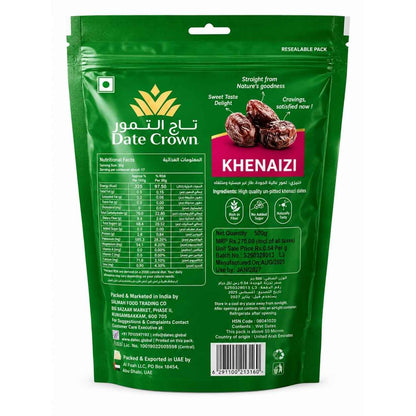 Date Crown Premium Khenaizi Dates (500 Gram)
