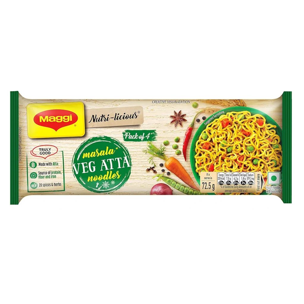 MAGGI Nutri-licious Masala Veg Atta Noodles - 290g
