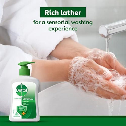 Dettol Original Liquid Handwash, 200 ml (Get Liquid Handwash 175 ml Refill Pack Free)