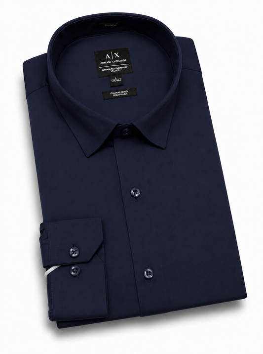 Armani Exchange Blue Official Formal Shirt