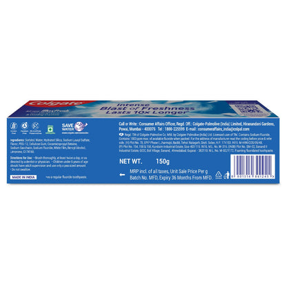 Colgate MaxFresh Peppermint Ice Gel Toothpaste 150g