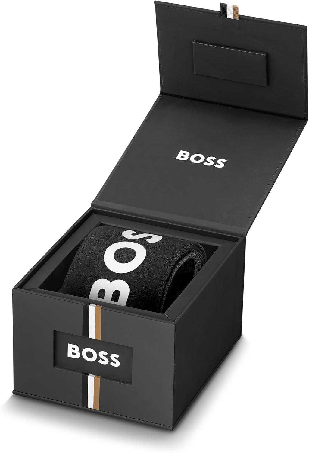 BOSS Candor Chrono Qtz Fashion Chrono Dark Green Round Dial Men's Watch|Stainless Steel Material|Silver Color Band - 1514220