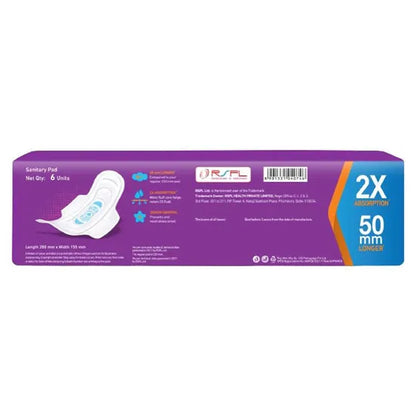 Pro-Ease Go Sanitary Pad XL, 6 Count