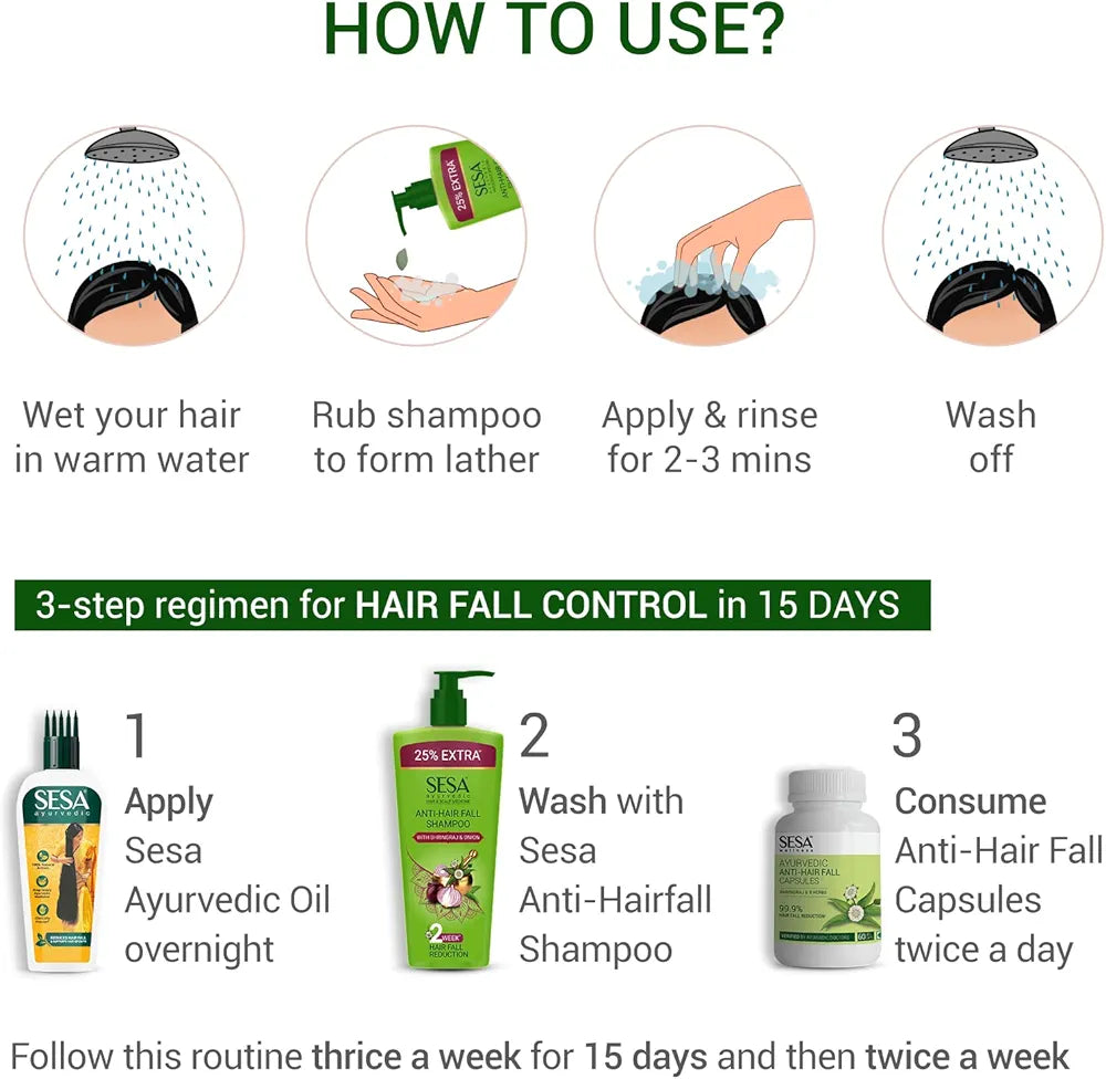 SESA Ayurvedic Anti Hairfall Shampoo - 100ml
