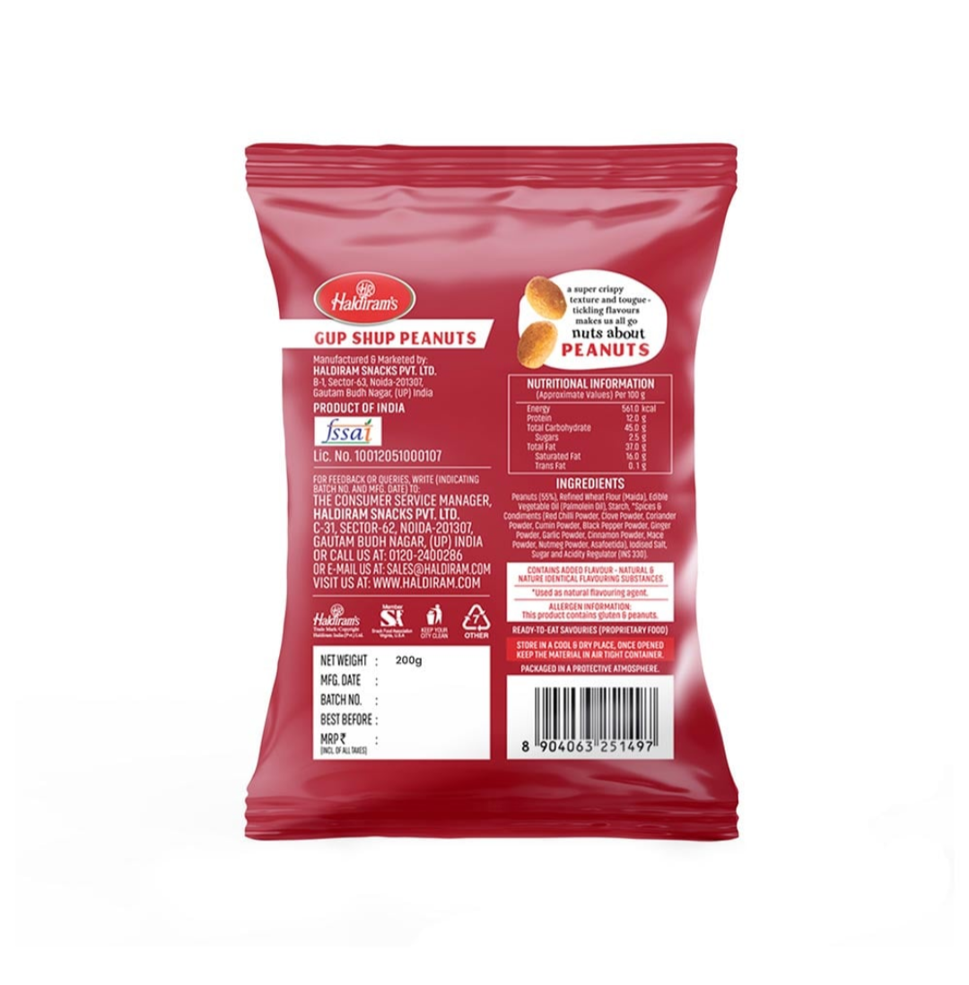 Haldiram's Gupshup Peanuts - 200g
