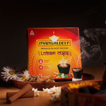 Mangaldeep Loban Dhoop Cup - 12 Cups