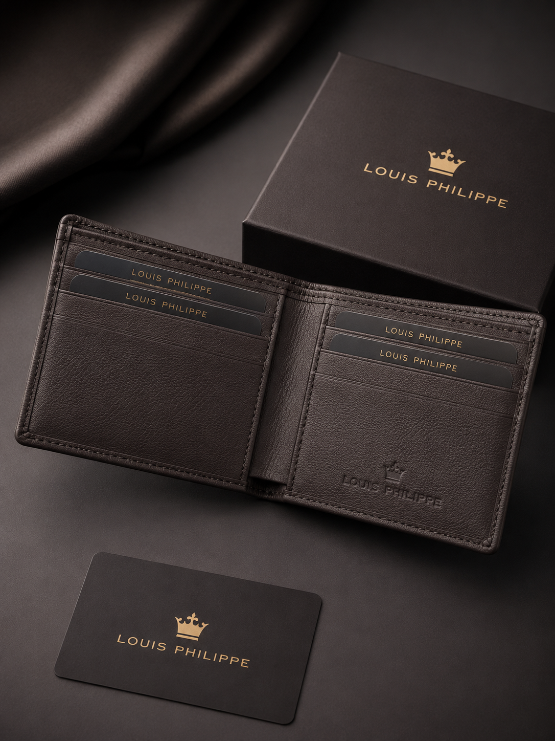 Louise Phillipi Texture Genuine Leather Wallet