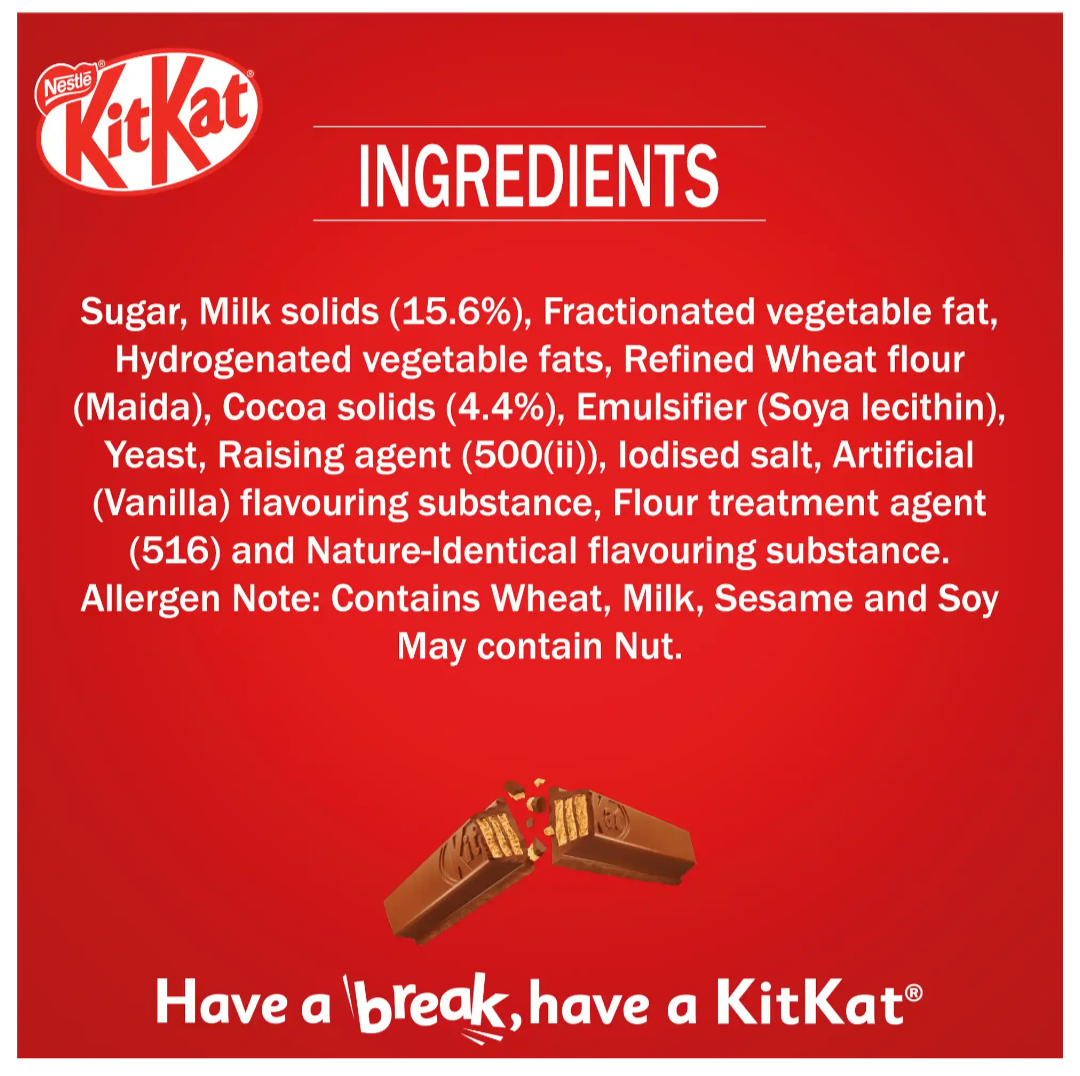 Nestle KitKat Minis | Choco Coated wafer bar - 132.2g (18 Units × 7.4g)