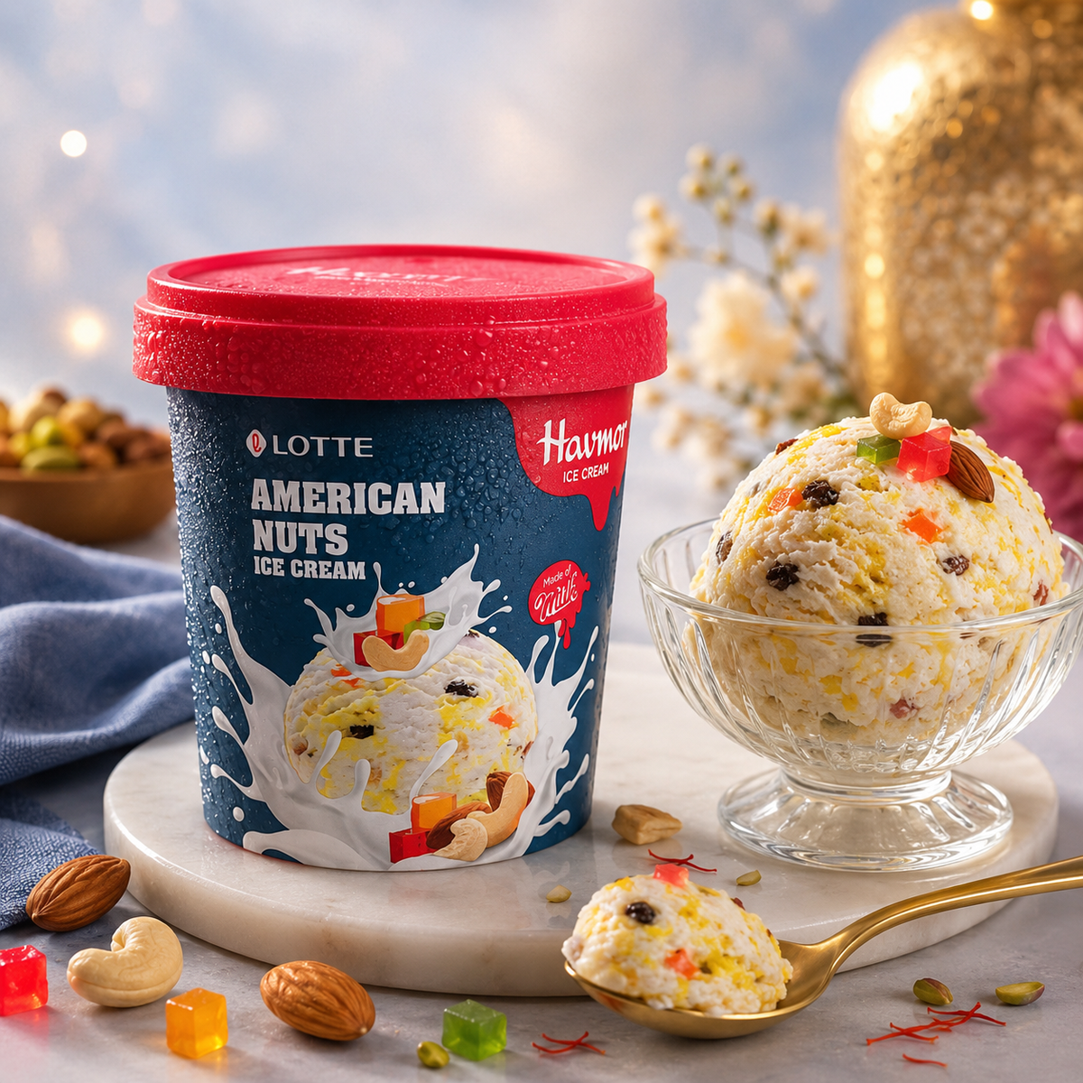 American Nut Ice Cream Cup - 110 ml