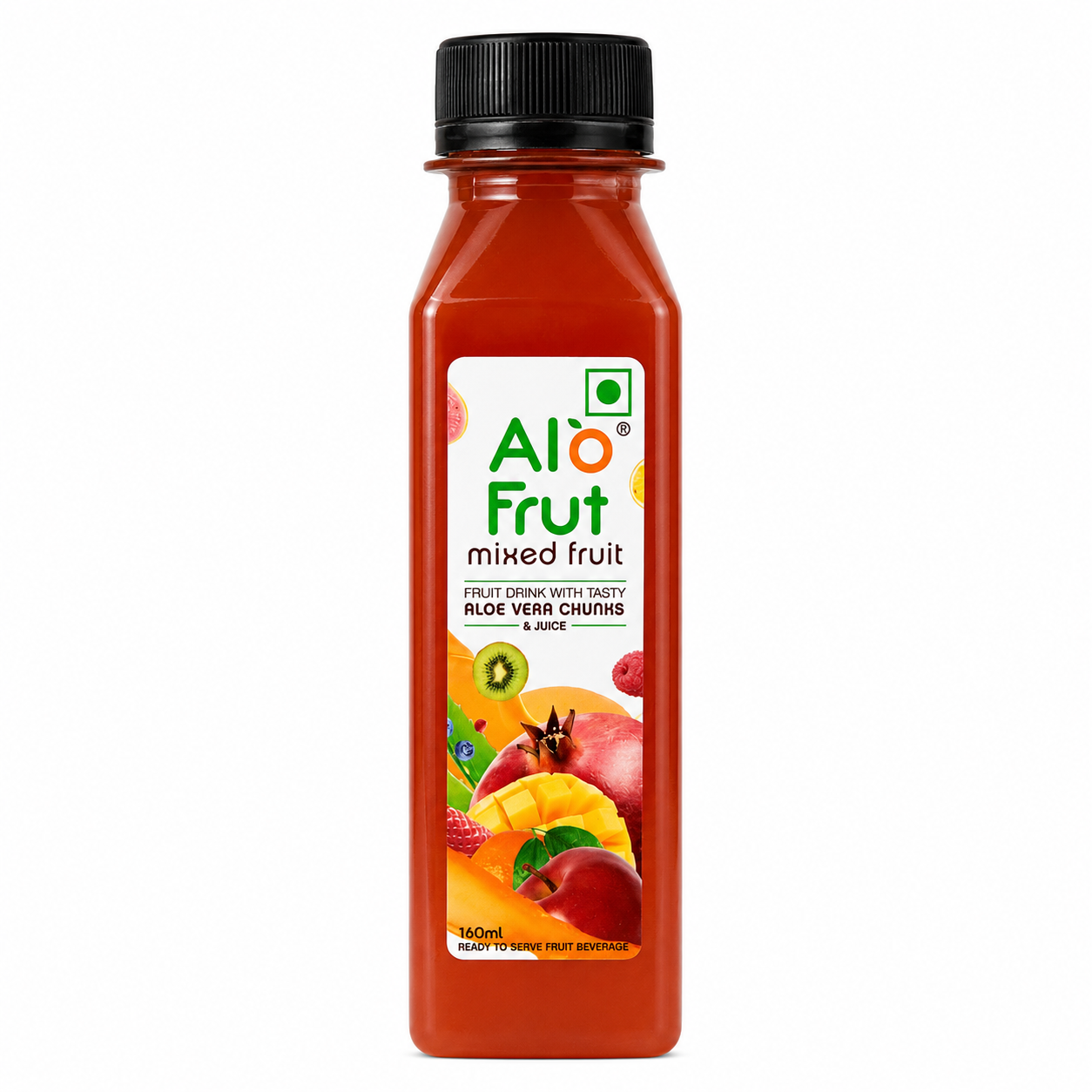 Alo Frut Mixed Fruit Juice with Aloevera Chunks - 160ml