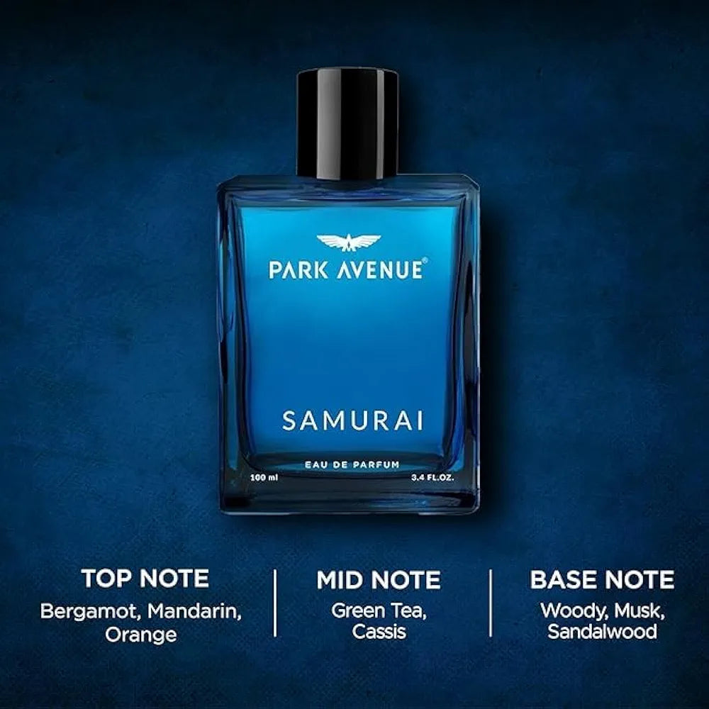 Park Avenue Samurai Perfume, Lang Lasting Fragrance for Men - 100ml